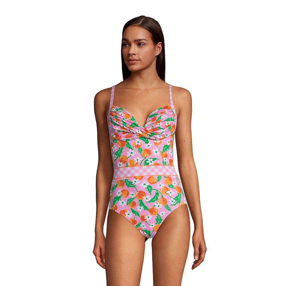 Lands End x Draper James Citrus Wild Blossom One Piece